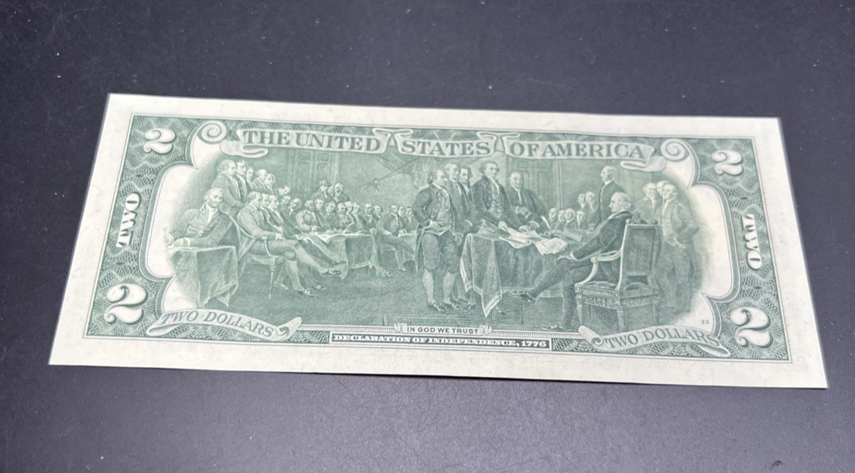 1976 $2 FRN Postal Federal Reserve Note Independence Iowa CH UNC Bicentennial