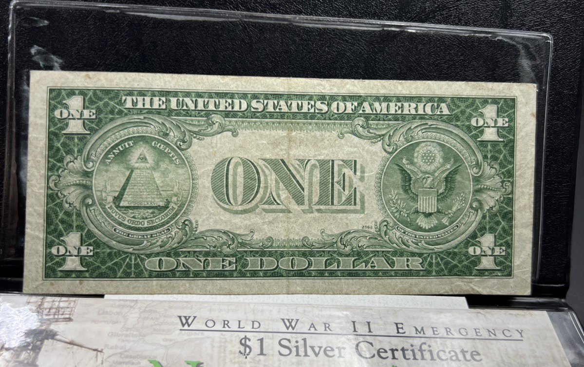 1935 A $1 North Africa Yellow Seal Silver Certificate CH VG Very Good Circ #42