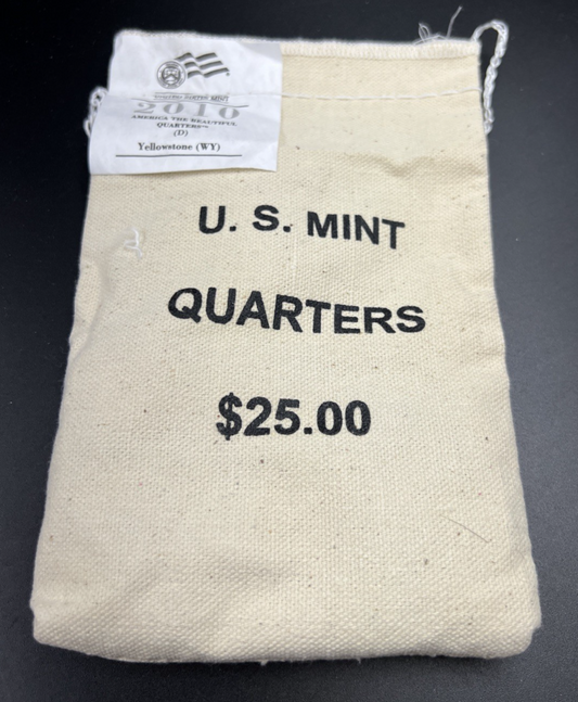 U.S. Mint Bag 100 2010 D Yellowstone ATB Quarter Coins BU UNC