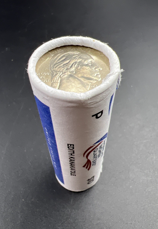 US Mint Certified 2023 P Edith Kanaka'Ole Women's Quarter 40 Coin BU Roll