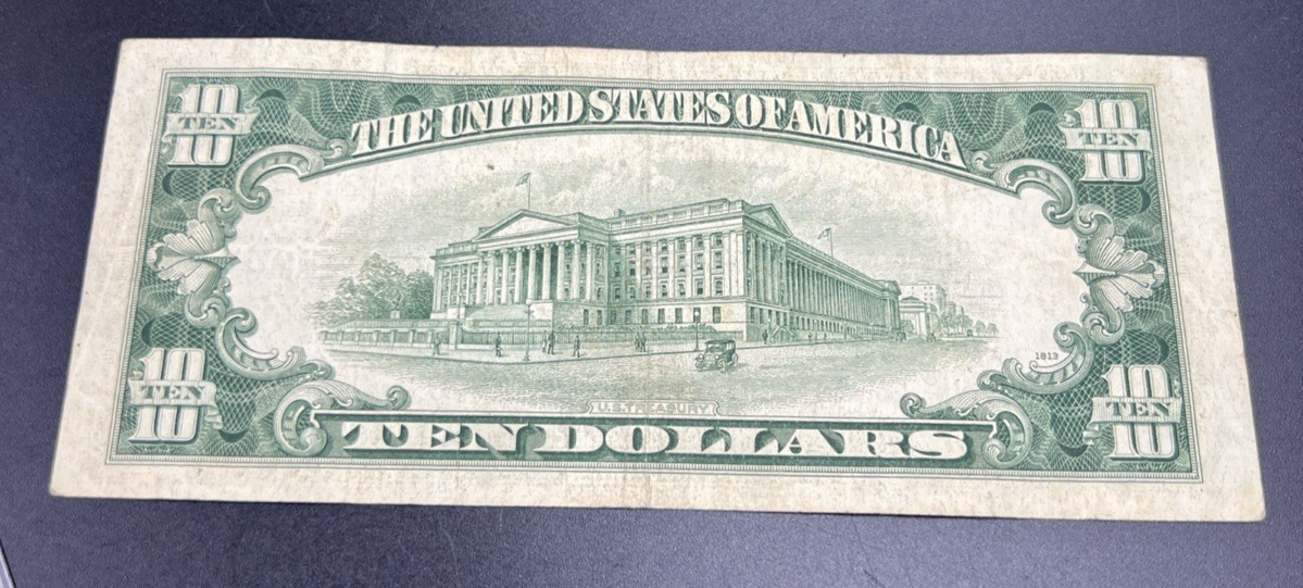 1950 D $10 FRN Federal Reserve Note Cleveland District Fine Circ #249