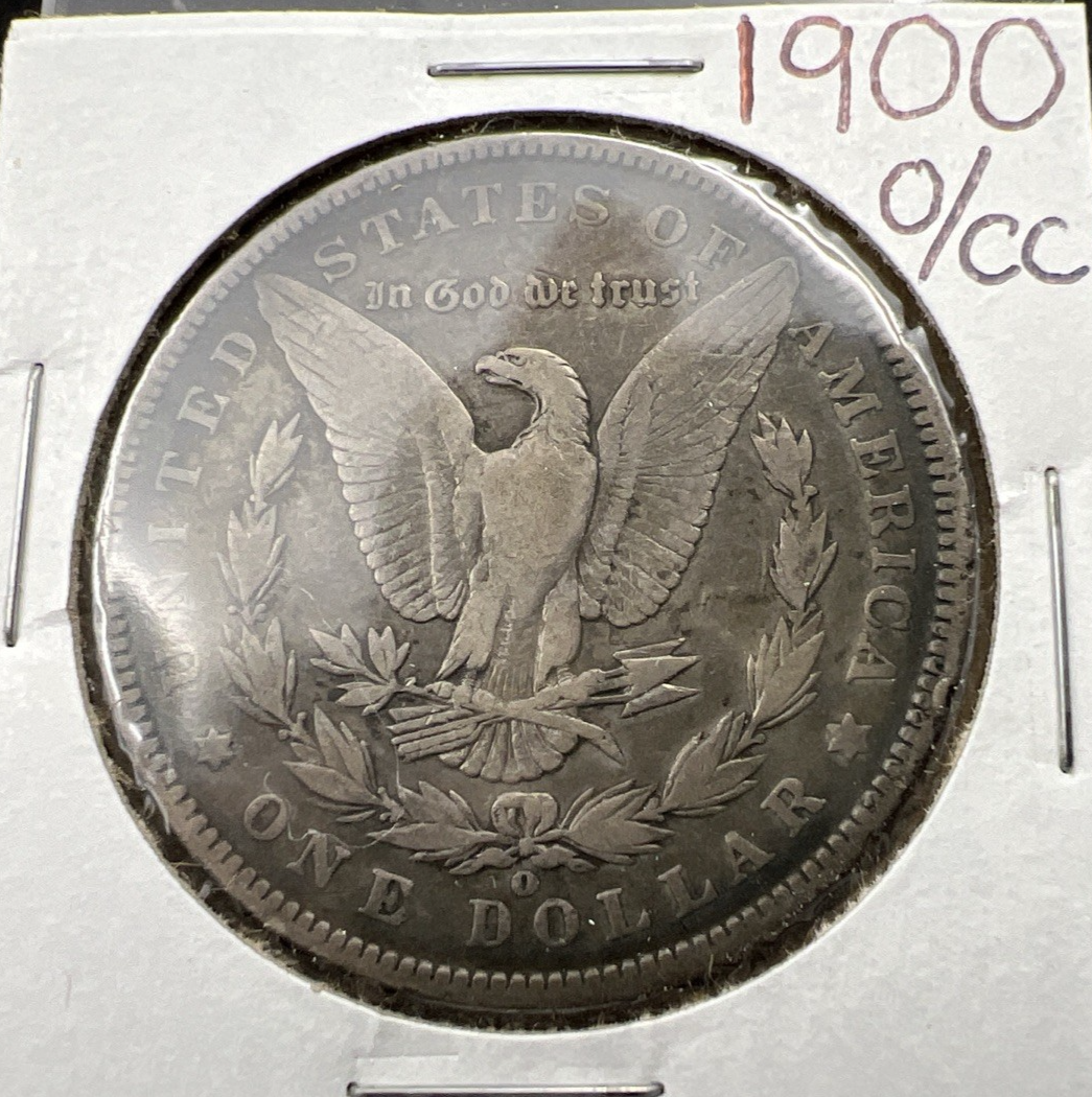 1900 O/CC  Morgan Silver Dollar Coin VG Very Good / Fine Circulated