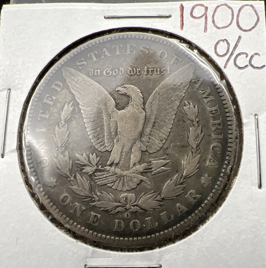 1900 O/CC  Morgan Silver Dollar Coin VG Very Good / Fine Circulated