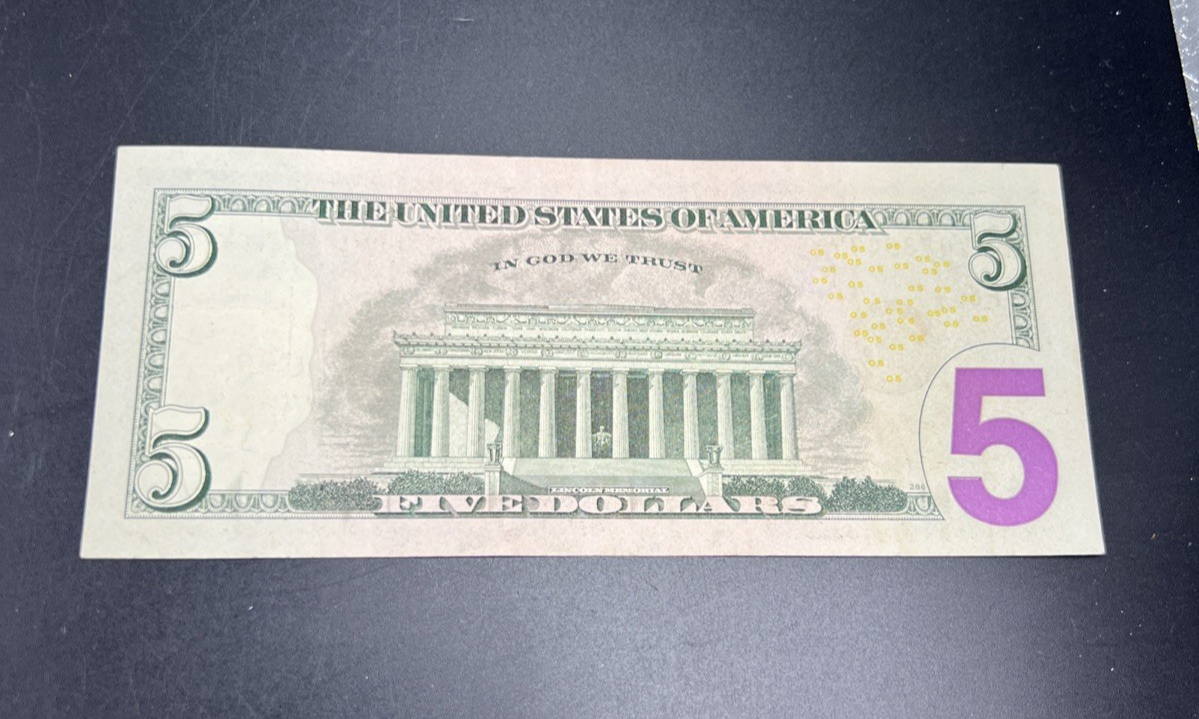 Star * 2013 $5 FRN Federal Reserve Note UNC Uncirculated Neat Serial # 14789477