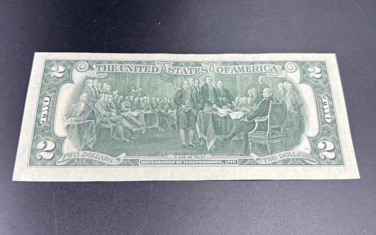 1976 $2 Bicentennial Two Dollar Bill CH VF Circ Smyrna GA Postal Bill #78