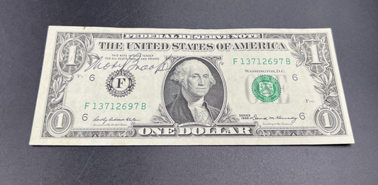 Mel Brooks Autographed 1969 $1 FRN Federal Reserve Note VF / XF Circ