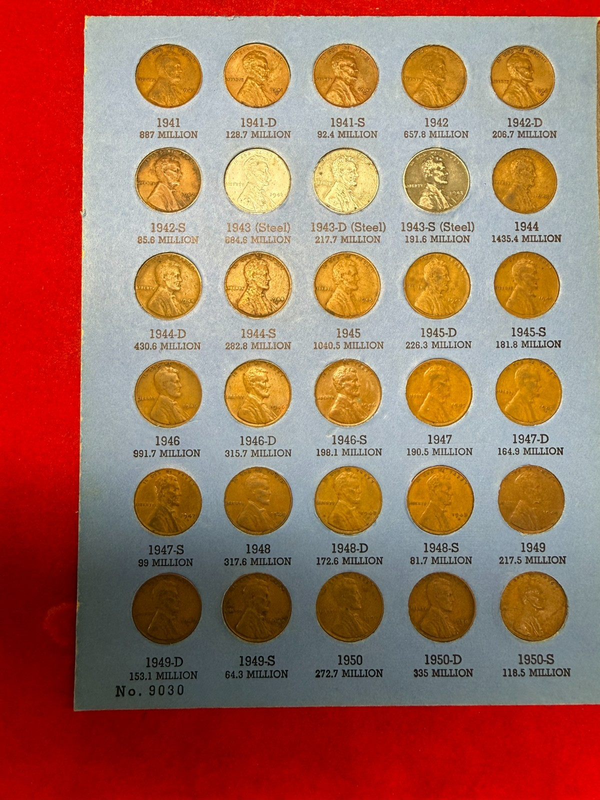 *** 1941-1958 PDS COMPLETE LINCOLN WHEAT SET-   51 COLLECTOR QUALITY COINS 🔥***