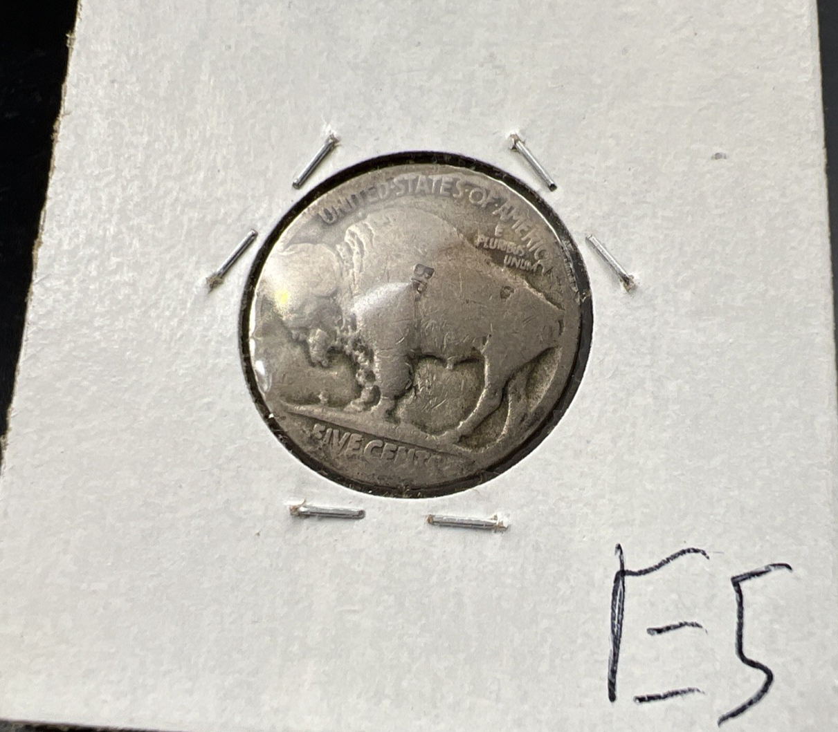 Hobo Buffalo Nickel Coin Modern Carving SKU#E5