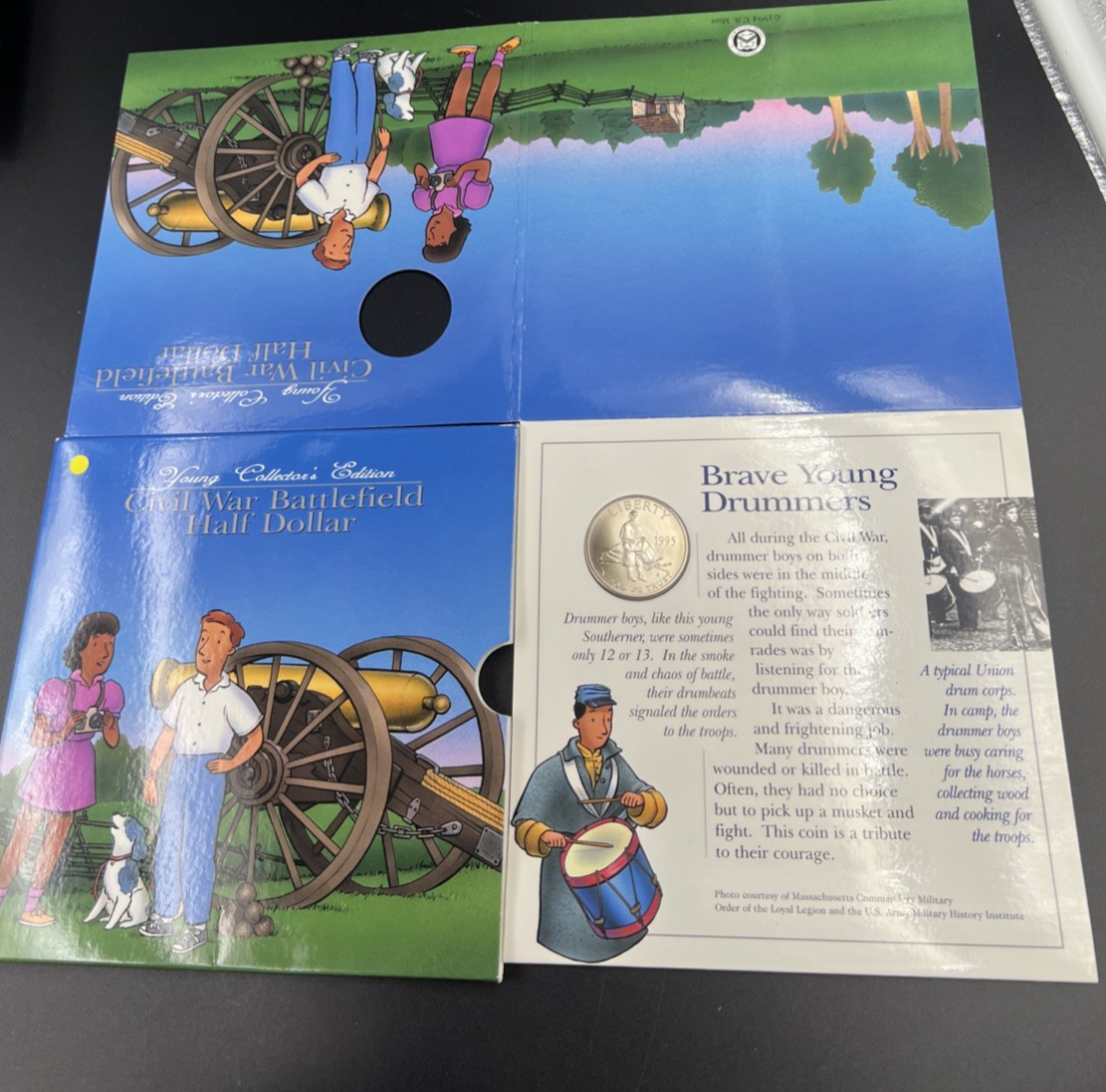1995 S Civil War 50c Commemorative Half Dollar Coin Young Collector's Set sk#B