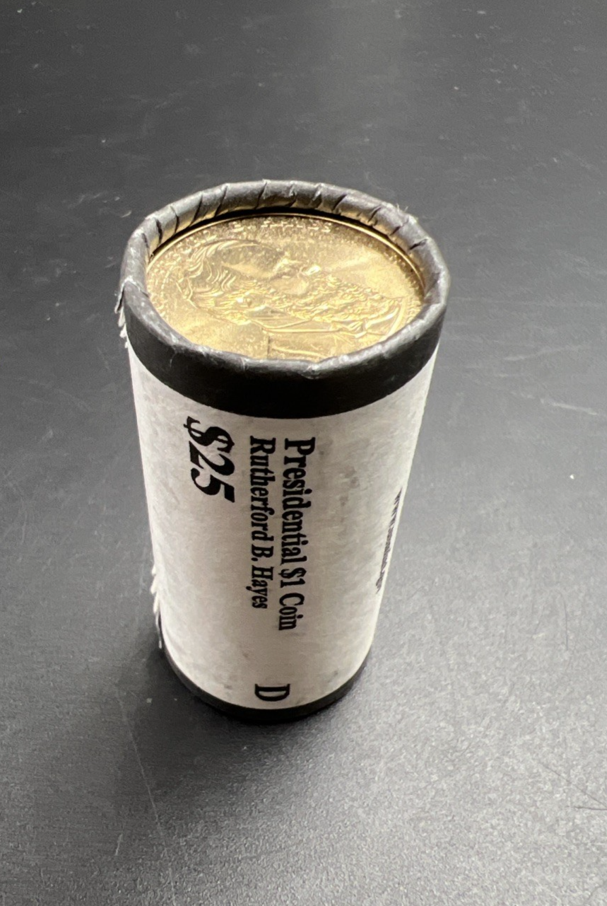 2011 D Rutherford B Hayes Presidential Dollar US Mint BU Roll 25 Coins