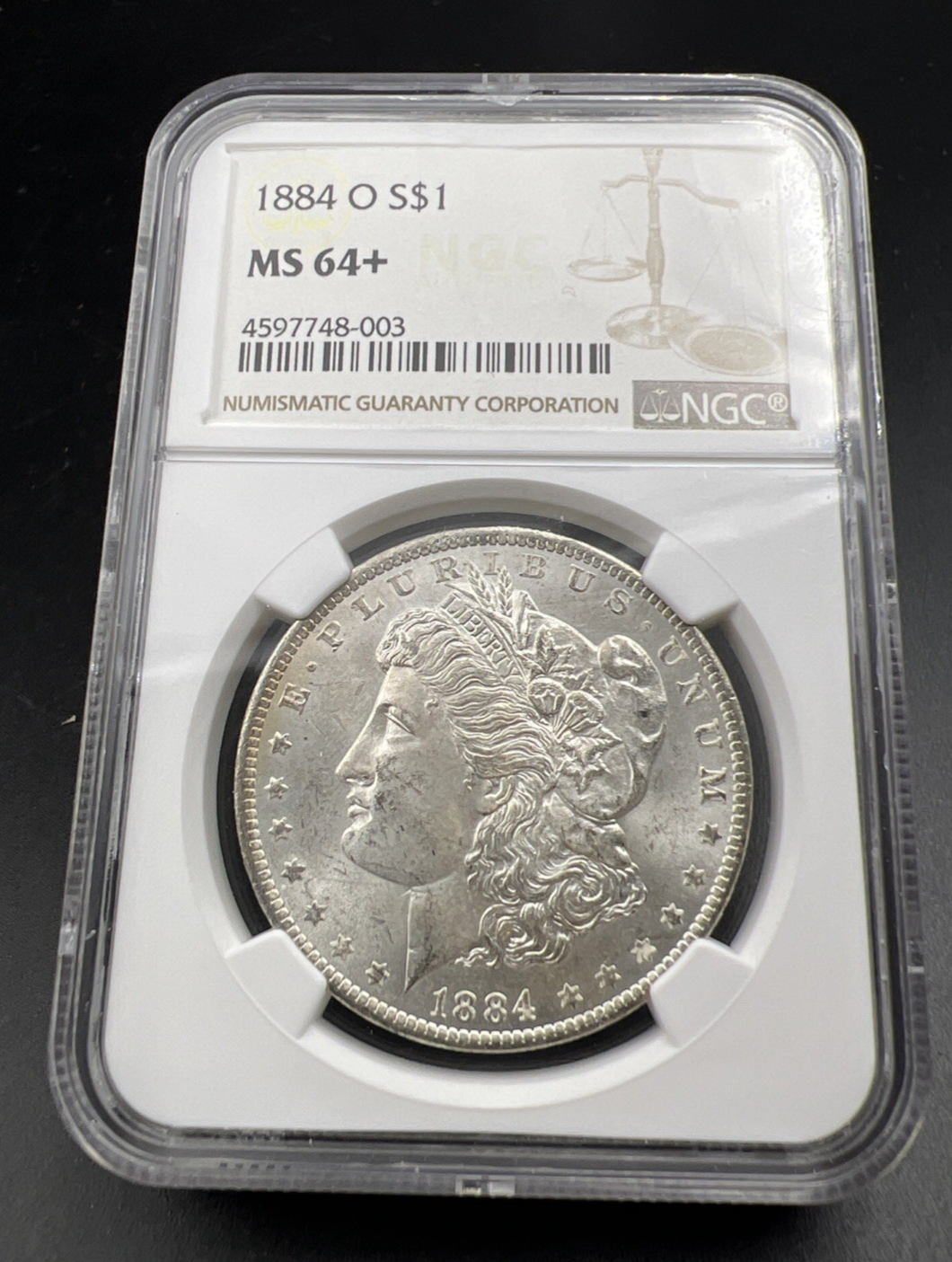 1884 O $1 Morgan Silver Dollar Coin NGC MS64 + Plus Choice BU Certified