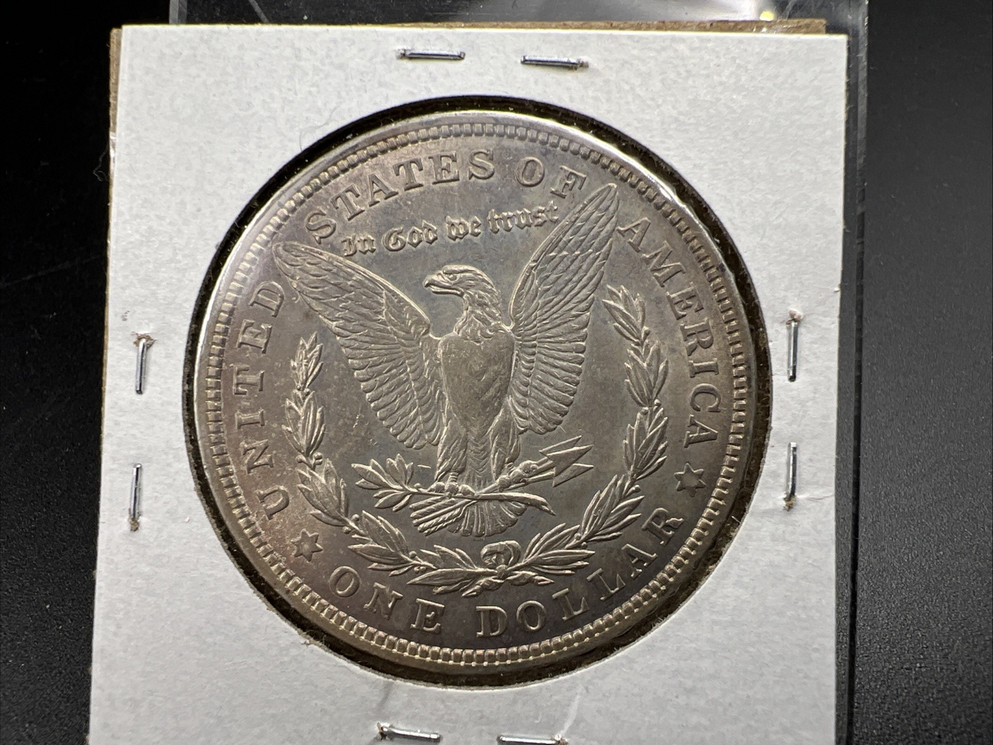 1921 $1 Morgan Silver Dollar Coin CH AU About UNC PQ Toning Toner Obverse SK#a