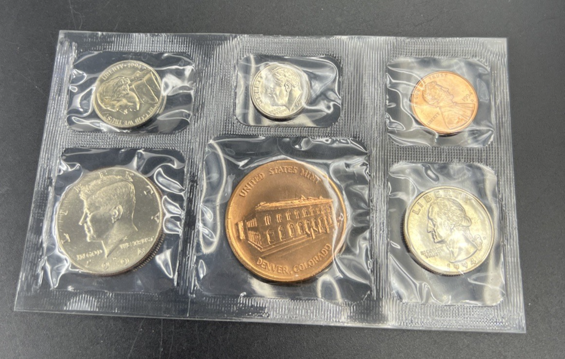 1994 D Denver Souvenir Mint BU Set No Envelope