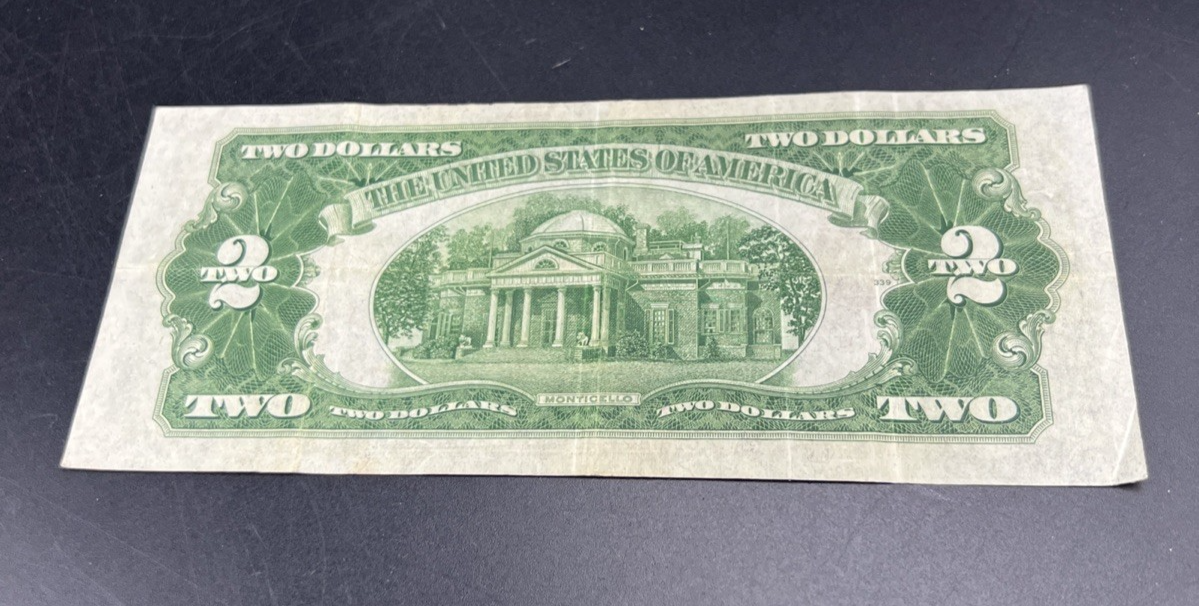 1928 D $2 USN United States Note Red Seal Choice VG Circ #216