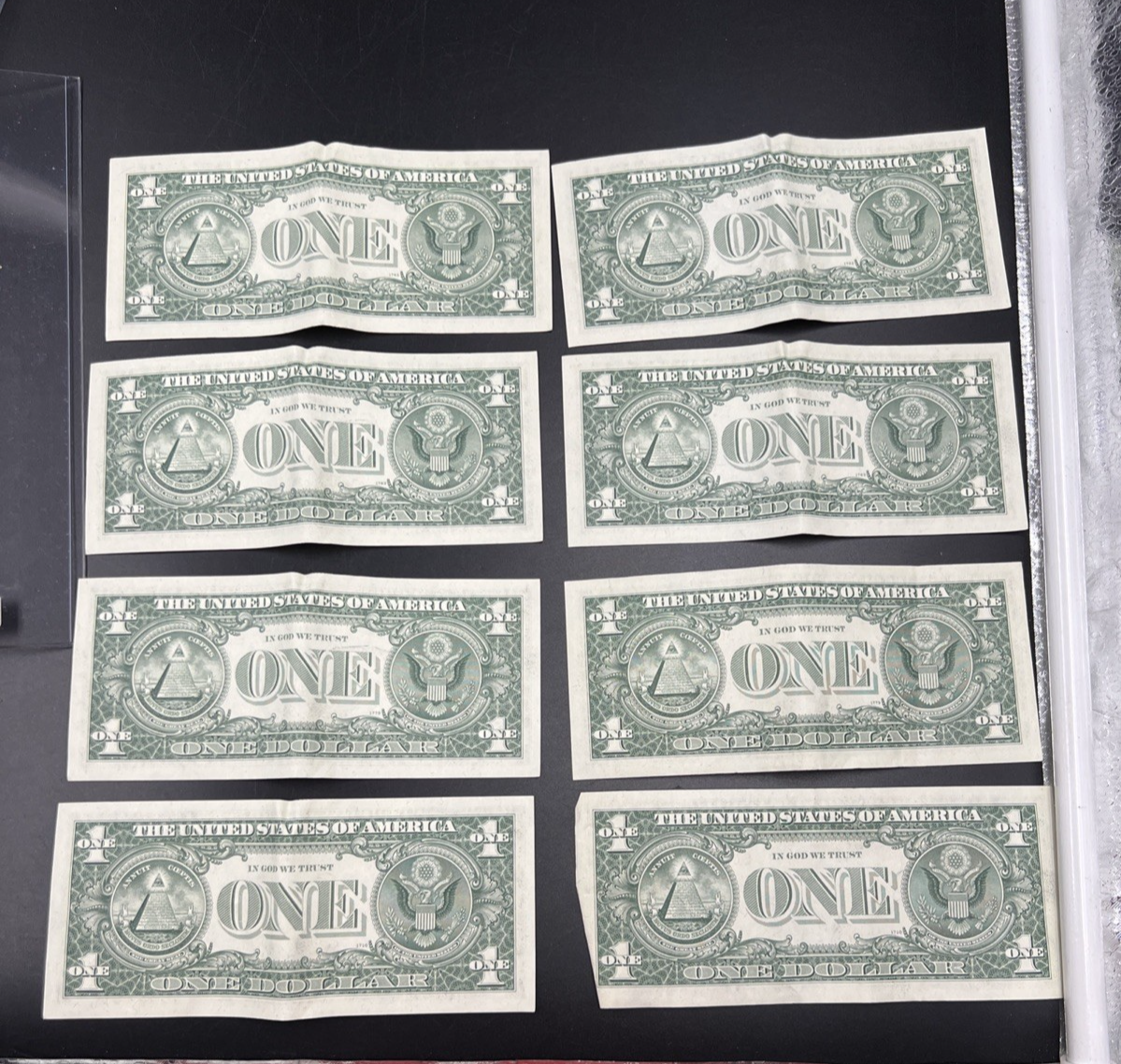 8 Consecutive 1974 $1 FRN Federal Reserve Notes CH VF Very Fine Circ #15