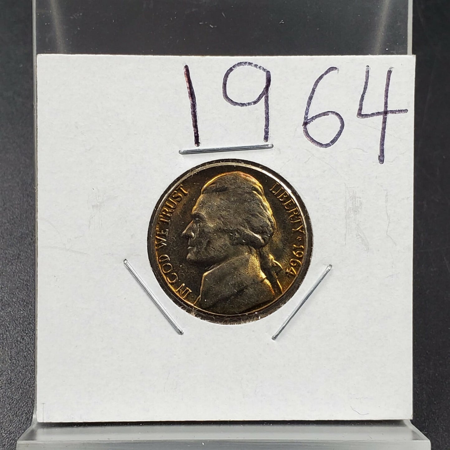 1964 P 5c Jefferson Nickel Coin Choice BU UNC PQ Amber Toning Toner