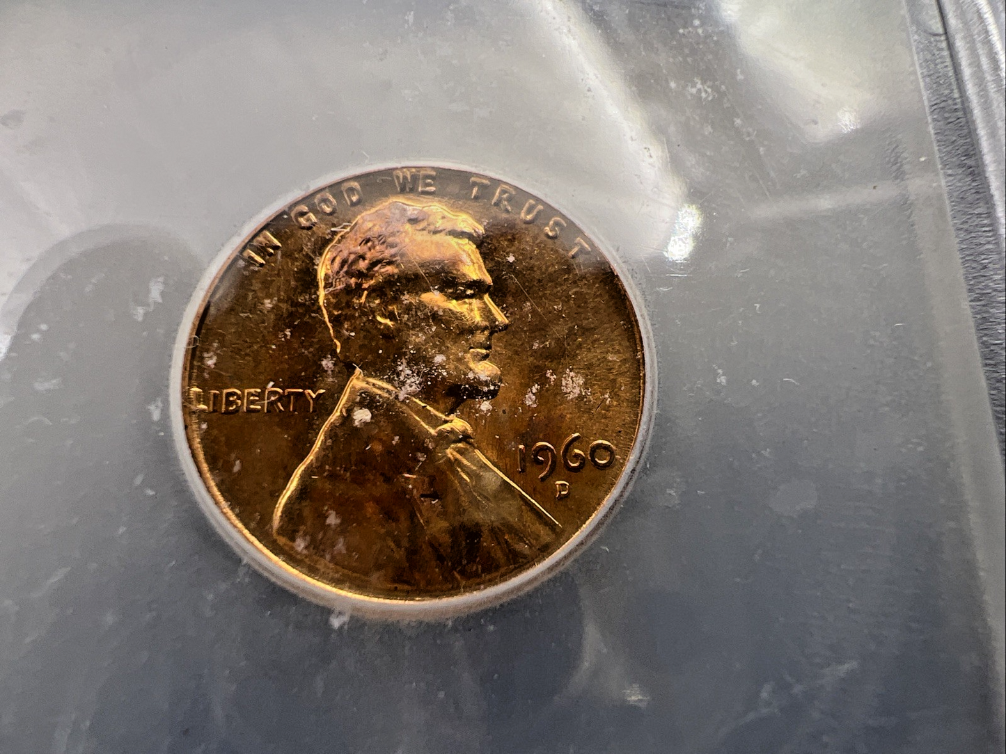 1960 D 1c Lincoln Memorial Cent ICG MS67 RD #132 Used Holder