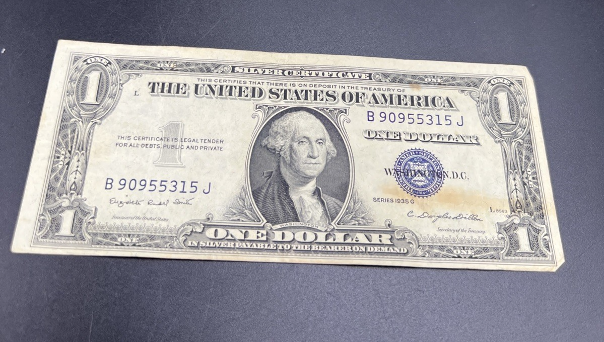 1935 G $1 One Dollar Silver Certificate CH VF Very Fine Circ neat Serial #909