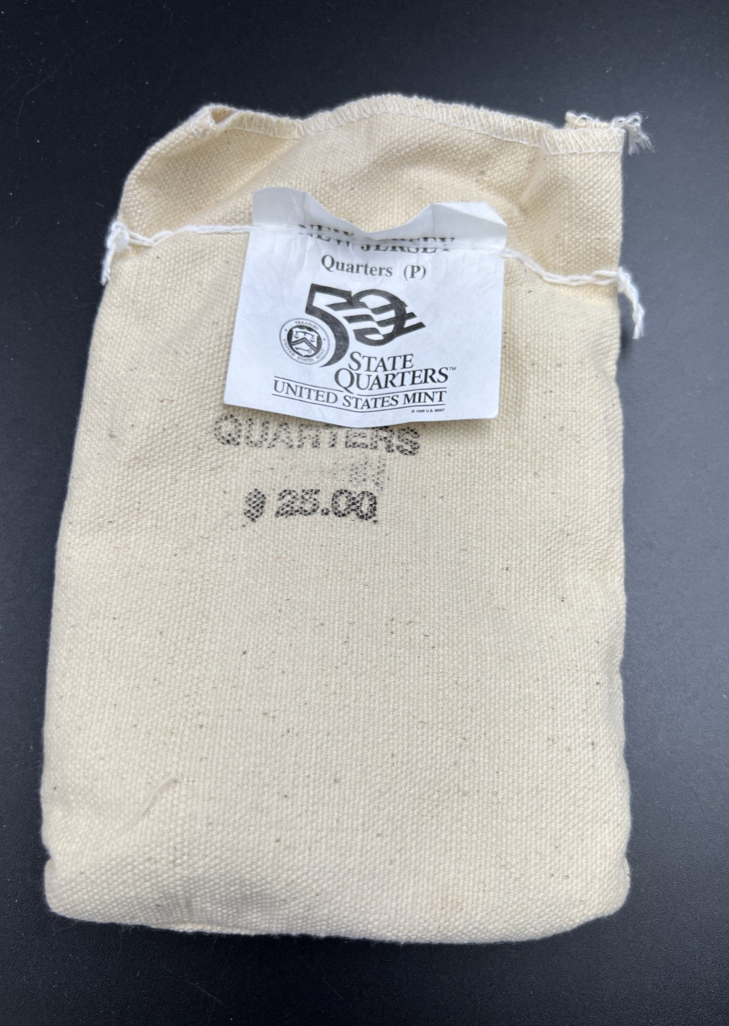 U.S. Mint Bag of 100 1999 P 25c New Jersey State Statehood Quarters BU UNC