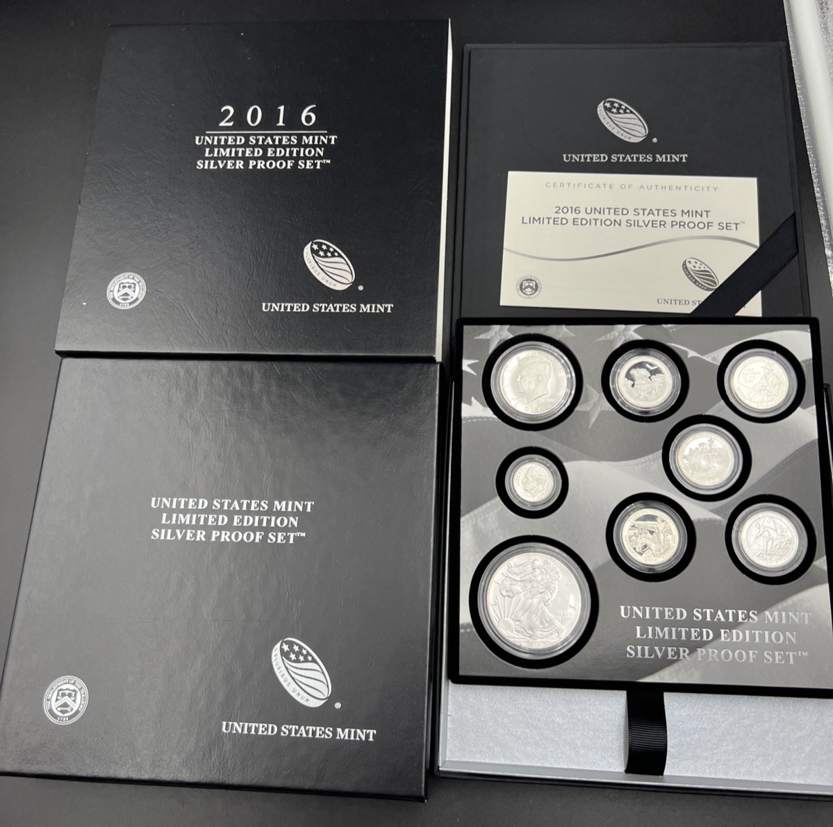 2016 Limited Edition US Silver Proof Set Complete w/ Box COA SK#b