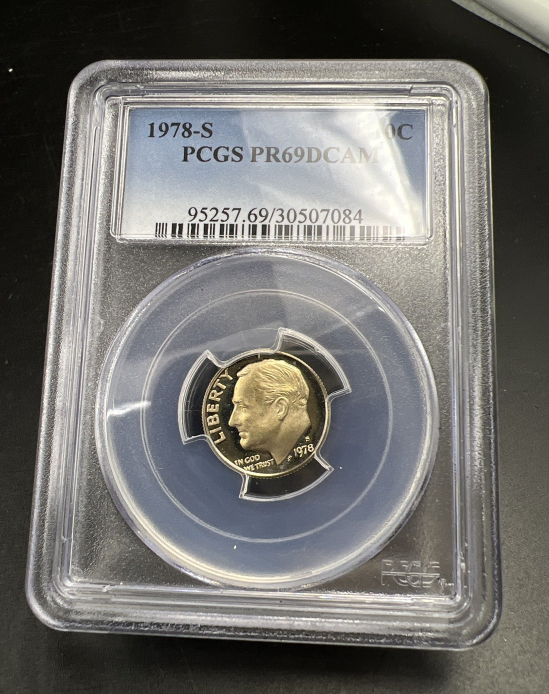 1978 S Roosevelt Copper Nickel Dime Coin PCGS PR69 DCAM #084 Proof
