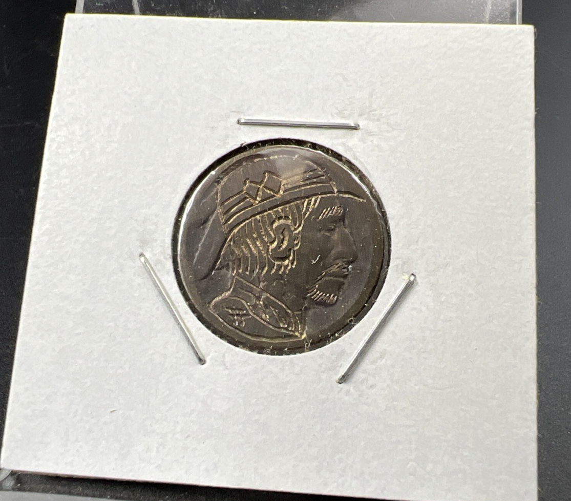 Hobo Buffalo Nickel Coin Modern Carving SKU#J