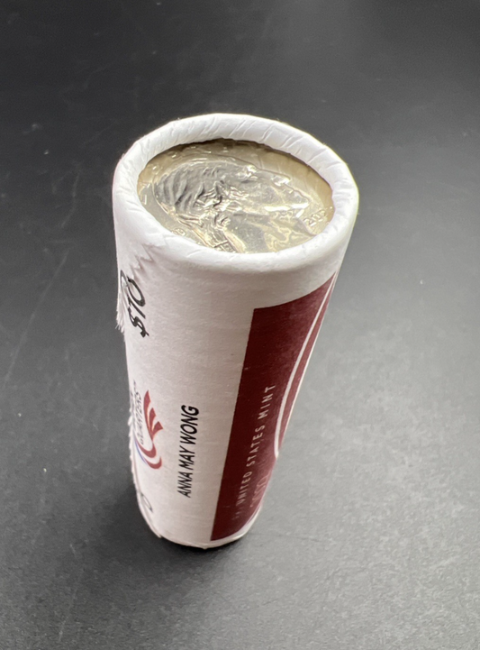 US Mint Certified 2022 D Anna May Wong Women's Quarter 40 Coin BU Roll