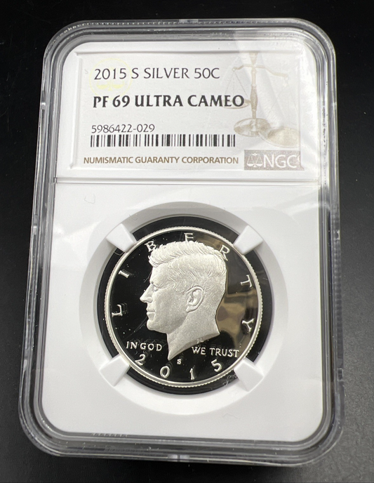 2015 S 50c Kennedy Silver Half Dollar Coin NGC PF69 UCAM #029