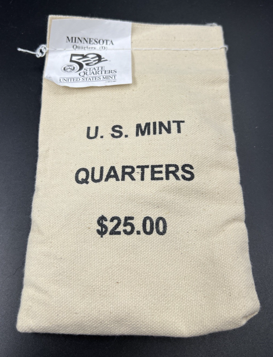 U.S. Mint Bag of 100 2005 D Minnesota State Statehood Quarters BU UNC