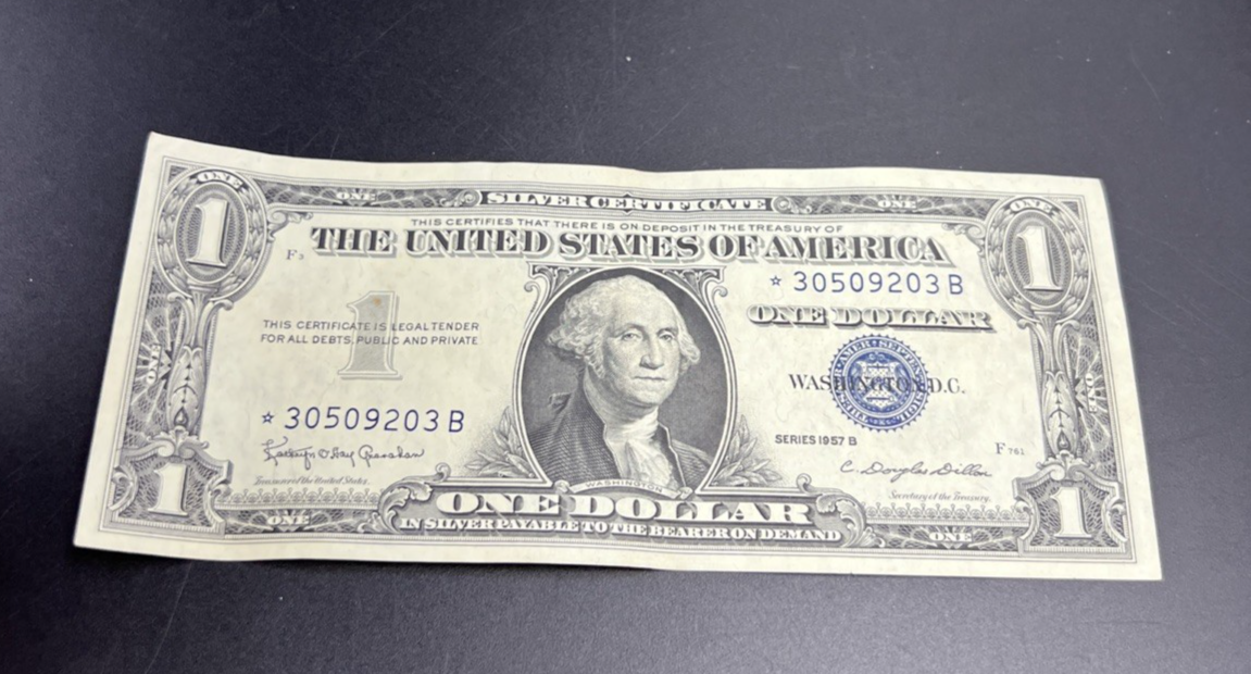1957 * Star $1 One Dollar Silver Certificate Very Fine VF #203
