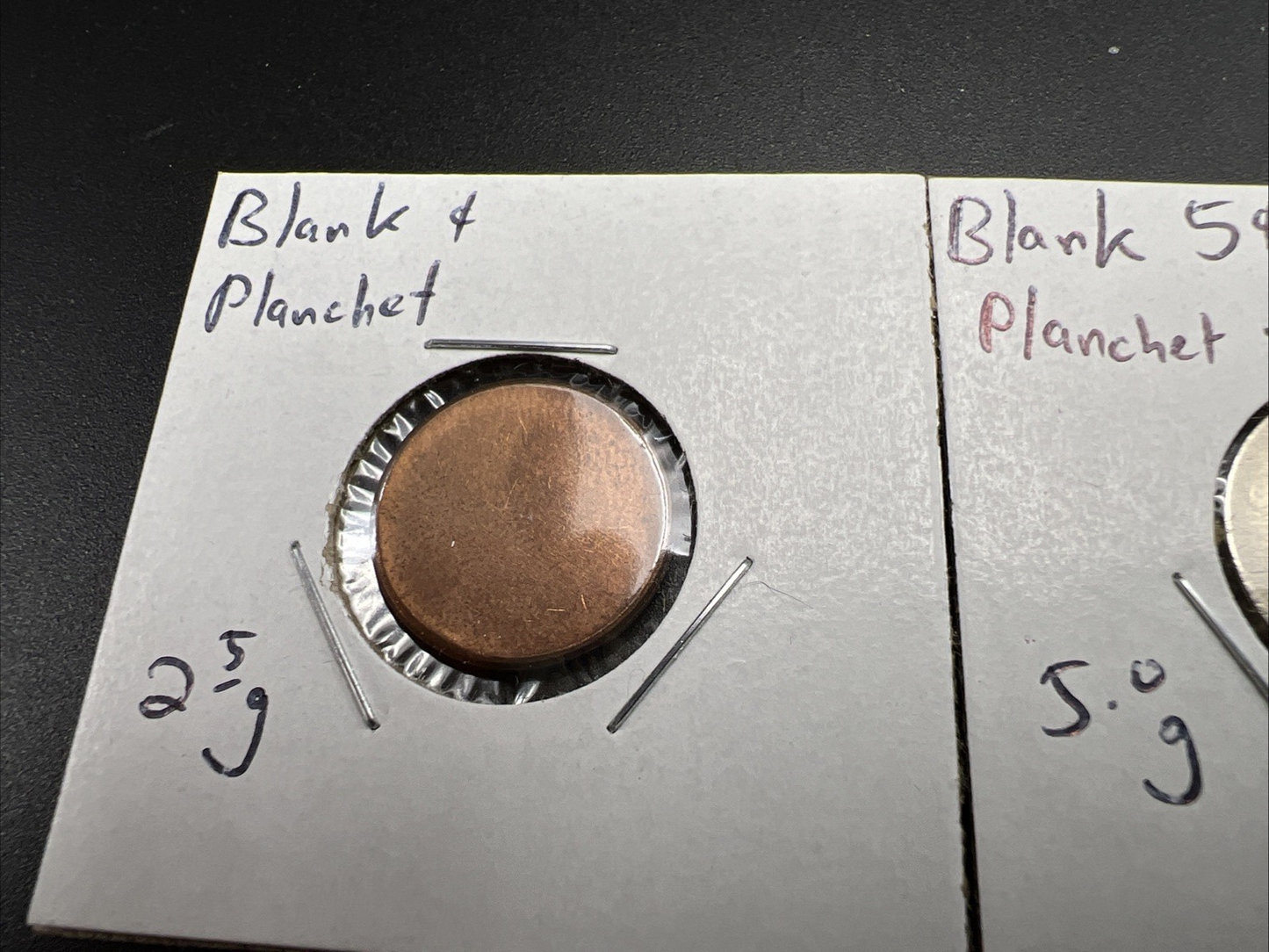Blank Planchet Error Collector's lot 1c & 5c US Cent & Nickel Planchets UNC #a