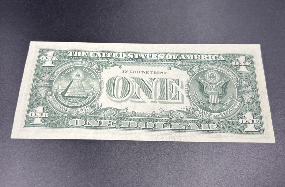 1969 $1 One Dollar FRN Federal Reserve Note UNC #809