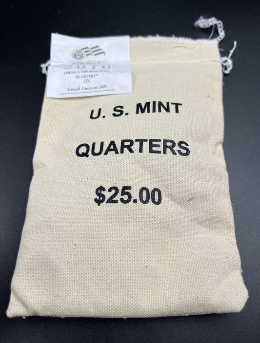U.S. Mint Bag 100 2010 D Grand Canyon Arizona ATB Quarter Coins BU UNC