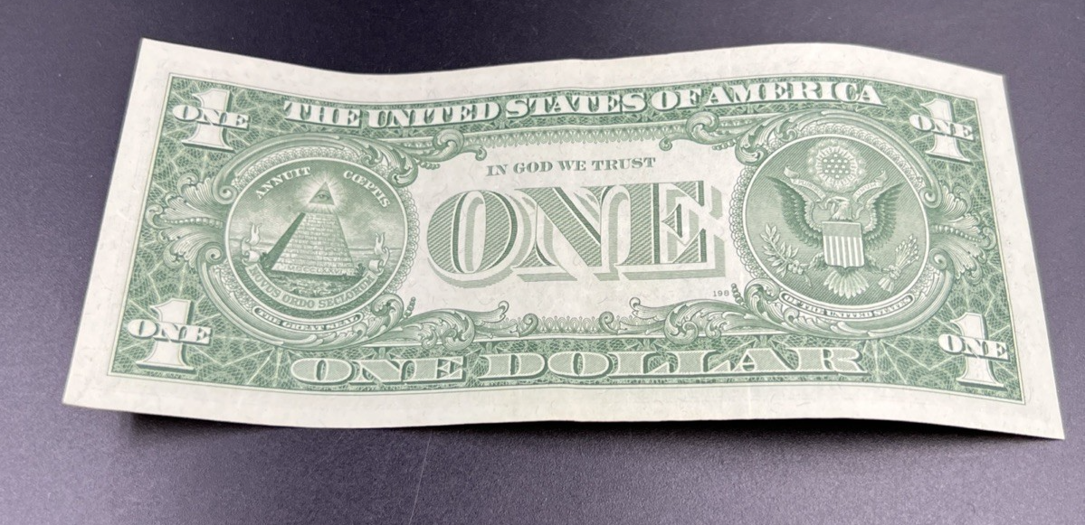 1957 $1 One Dollar Blue Seal Silver Certificate VF Repeat Serial #99917704