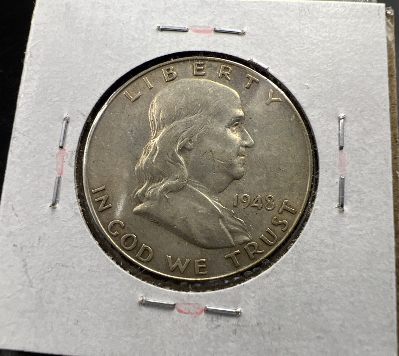 1948 P Franklin Half Dollar Silver Coin Double Die Reverse Variety CH VF Circ