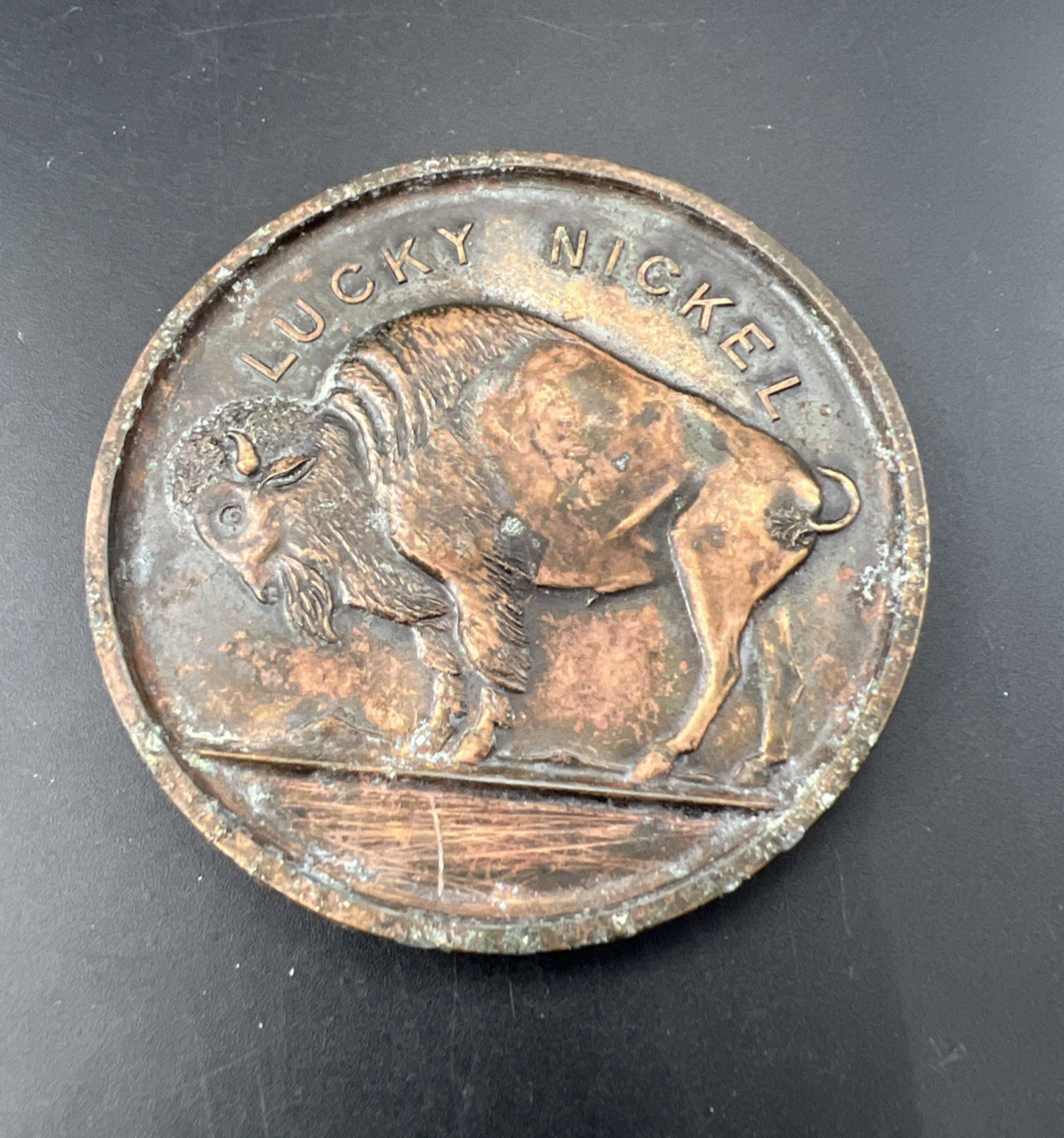 Niagara Falls Lucky Nickel Large Souvenir Medallion Circulated