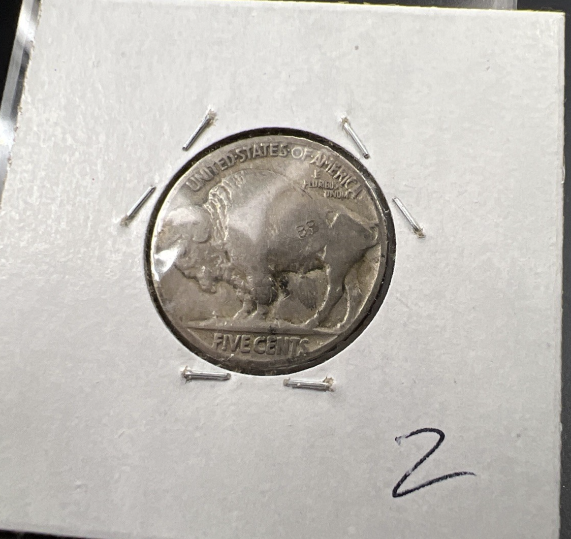 Hobo Buffalo Nickel Coin Modern Carving SKU#Z