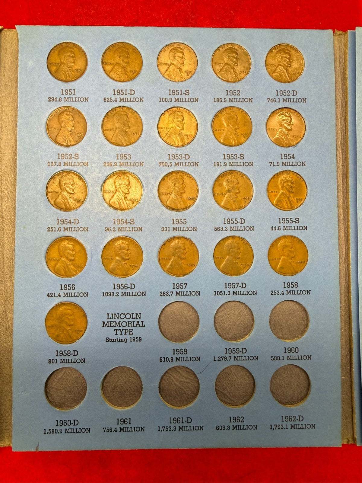 *** 1941-1958 PDS COMPLETE LINCOLN WHEAT SET-   51 COLLECTOR QUALITY COINS 🔥***