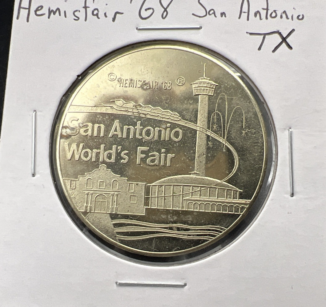 1968 San Antonio World's Fair Hemisfair Souvenir Medal