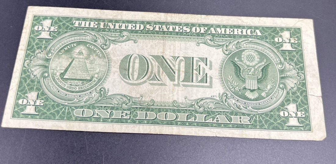 1935 D $1 Wide Margin One Dollar Silver Certificate Fine Detail #18