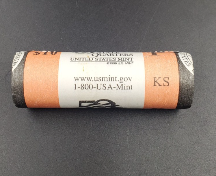 US Mint Certified 2005 P Kansas State Statehood Quarter Roll BU UNC SK#A