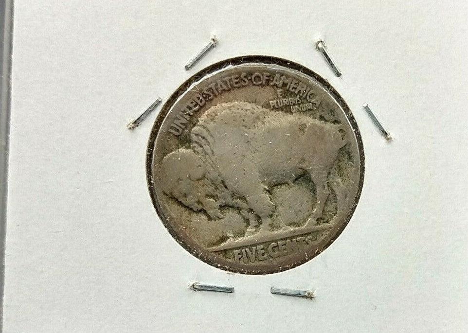 1924 D 5c Buffalo Indian Head Nickel Coin CH AG / Good Semi Key Date