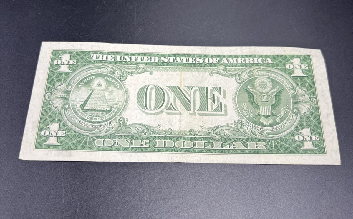 1935 B $1 One Dollar US Silver Certificate Blue Seal VF Very Fine Circ #214