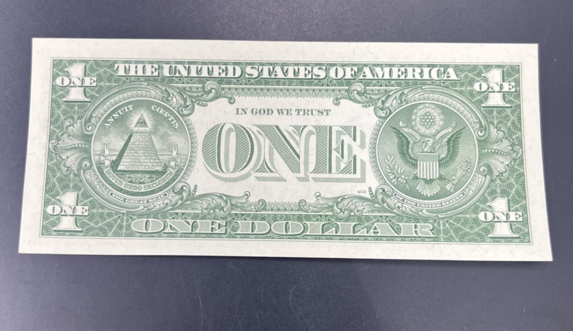 1957 A $1 One Dollar United States Silver Certificate Blue Seal Choice UNC #982