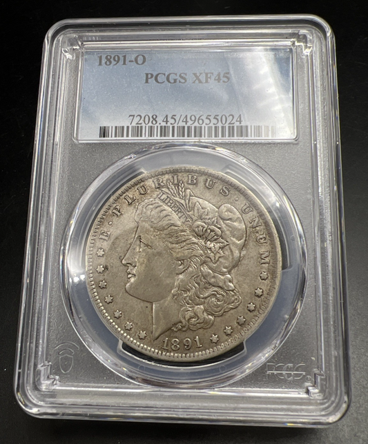 1891 O $1 Morgan Silver Dollar Coin PCGS XF45 Choice Extra Fine Certified