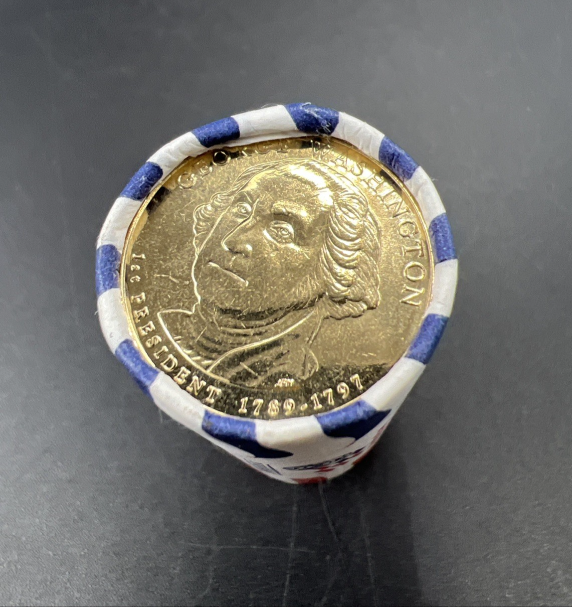 2007 D George Washington Presidential Dollar US Mint BU Roll 25 Coins