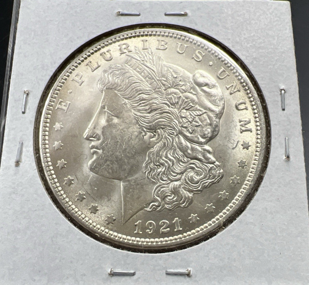 1921 P $1 Morgan Silver Dollar Coin CH BU Rusty Die Vam Variety