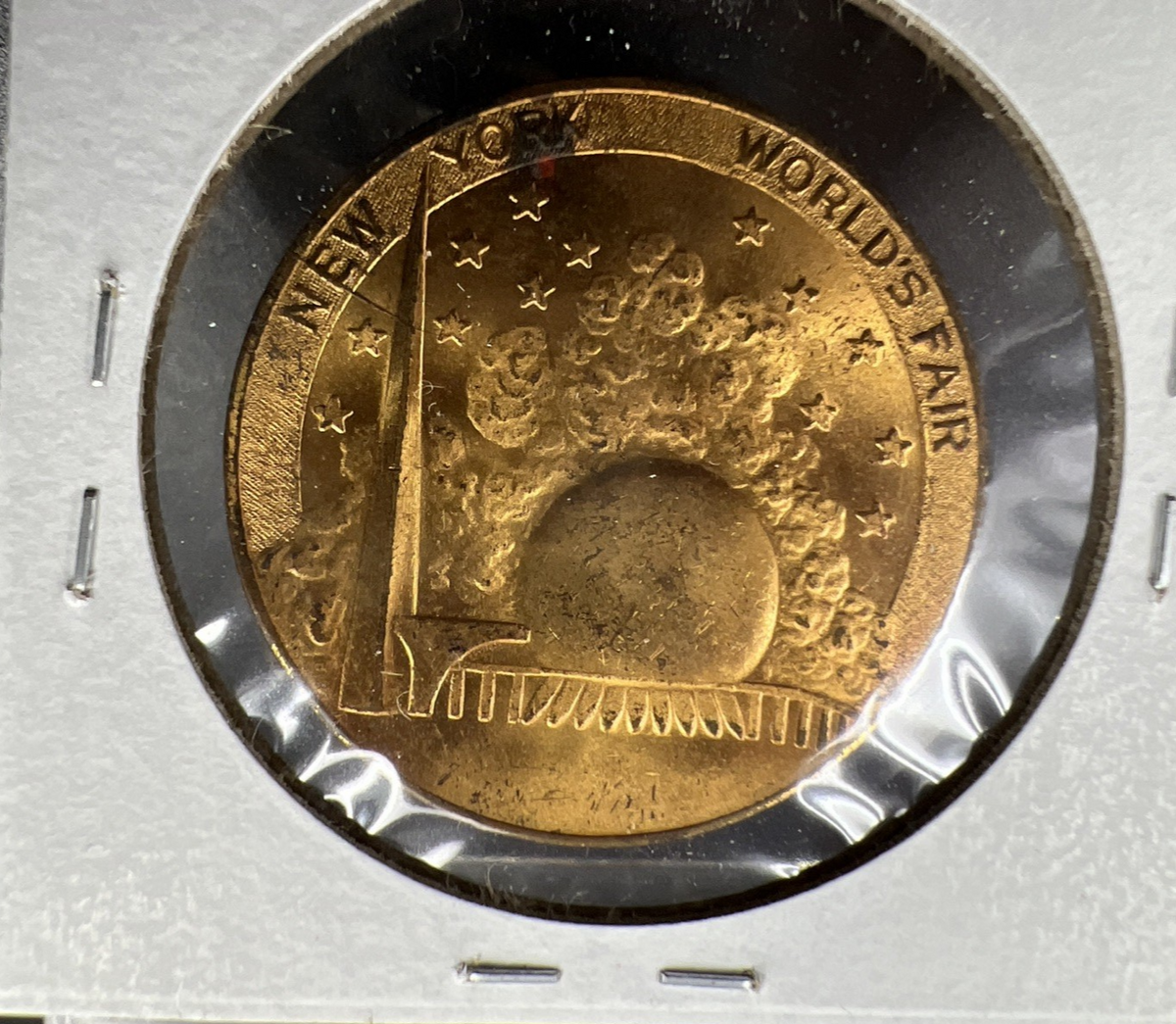 1939 New York World's Fair Communications Building Medal UNC Some Toning