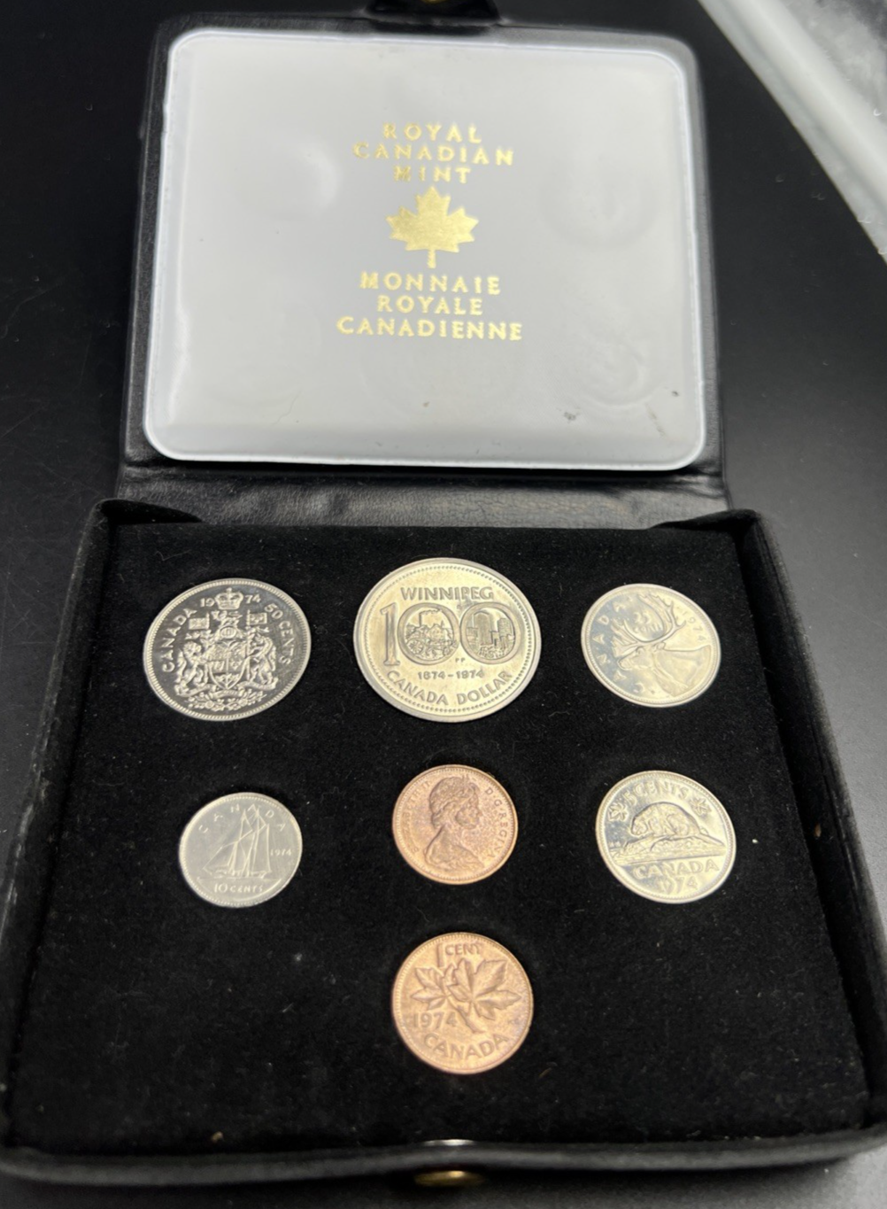 1974 Canada 7 Coin Set in Box Used