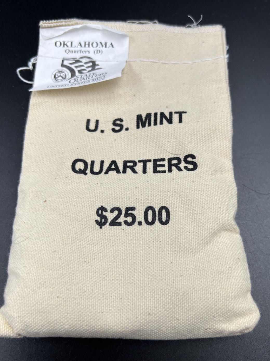 U.S. Mint Bag of 100 2008 D Oklahoma State Statehood Quarters BU UNC